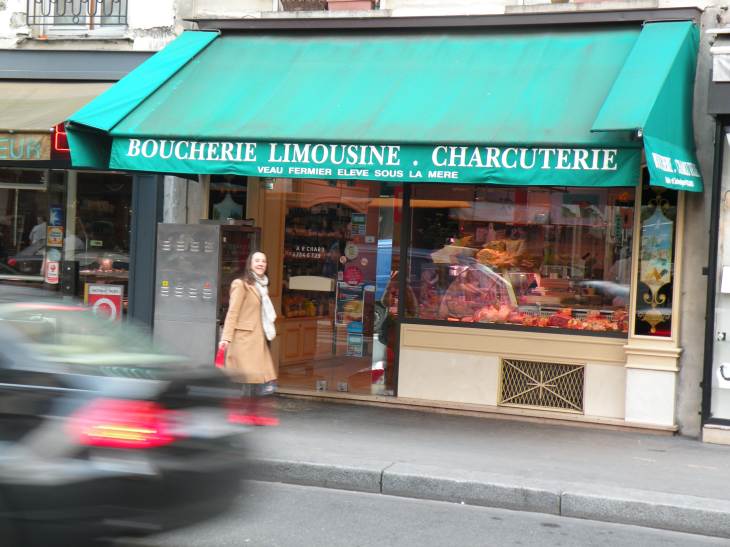  boucherie limousine, charcuterie, rue de Sèvres